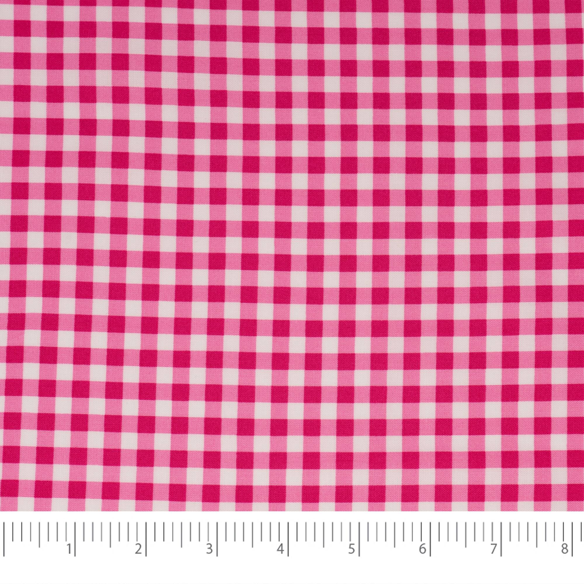 SINGER® Pink Gingham Cotton Fabric